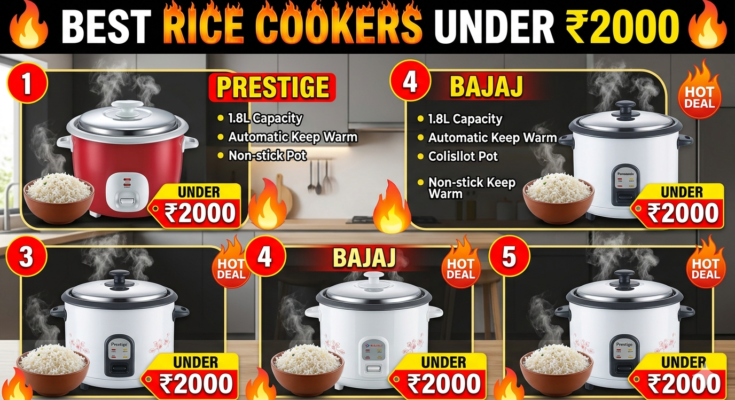 🔥 Best Rice Cookers Under ₹2000
